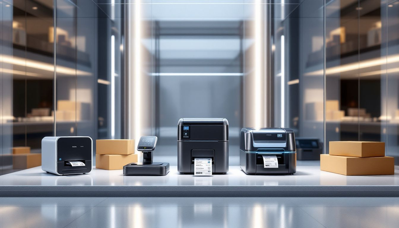 A variety of shipping label printers including the best label printer for shipping labels.